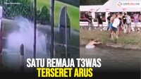 VIDEO: Motor Terjun ke Sungai di Gowa, Satu Remaja Tewas Terseret Arus