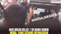 VIDEO: Aksi Bocah Kelas 1 SD Bawa Kabur Mobil yang Sedang Dipanaskan