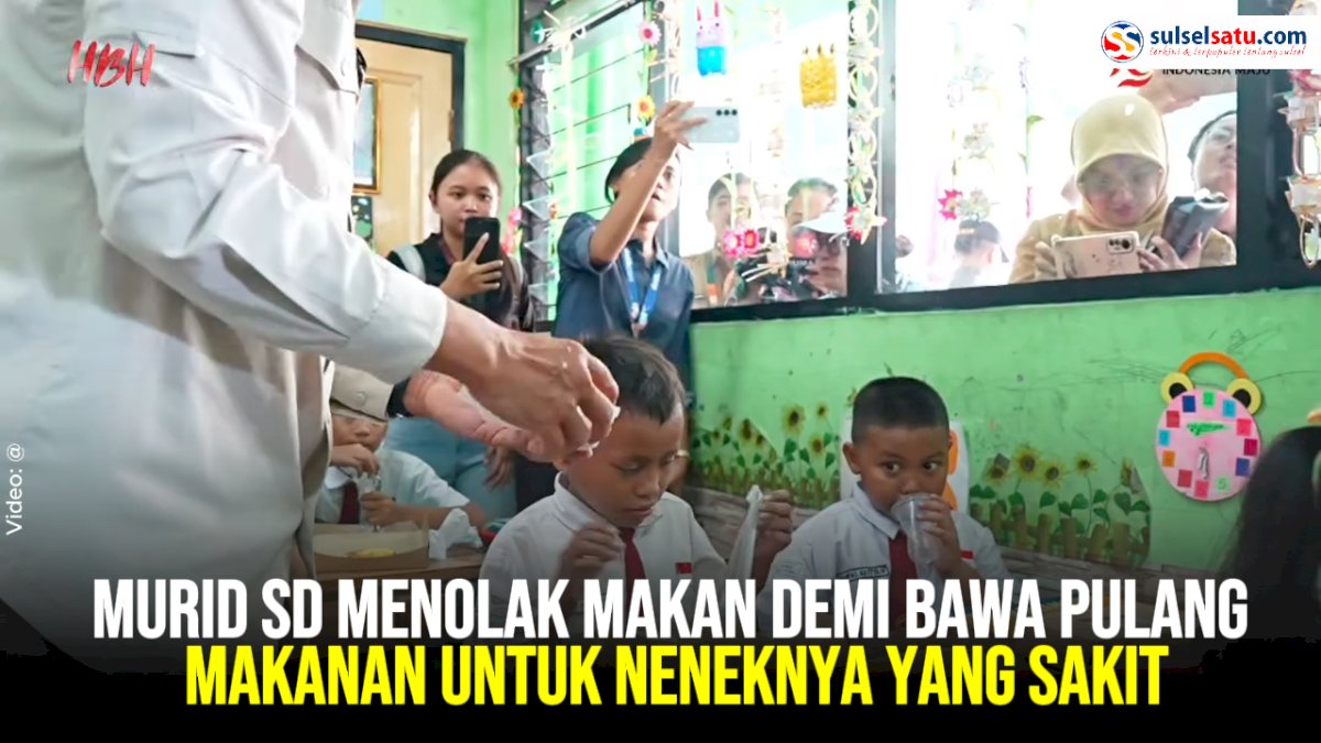VIDEO: Murid SD Menolak Makan Demi Bawa Pulang Makanan untuk Sang Nenek