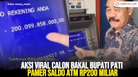 VIDEO: Aksi Viral Calon Bakal Bupati Pati Pamer Saldo ATM Rp200 Miliar