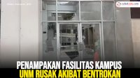 VIDEO: Penampakan Fasilitas Kampus UNM Rusak Akibat Bentrokan