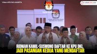 VIDEO: Ridwan Kamil-Suswono Daftar ke KPU DKI, Jadi Pasangan Kedua yang Mendaftar