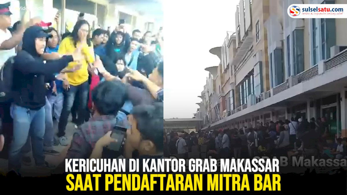 VIDEO: Kericuhan di Kantor Grab Makassar Saat Pendaftaran Mitra Baru, Diduga Ada Kecurangan