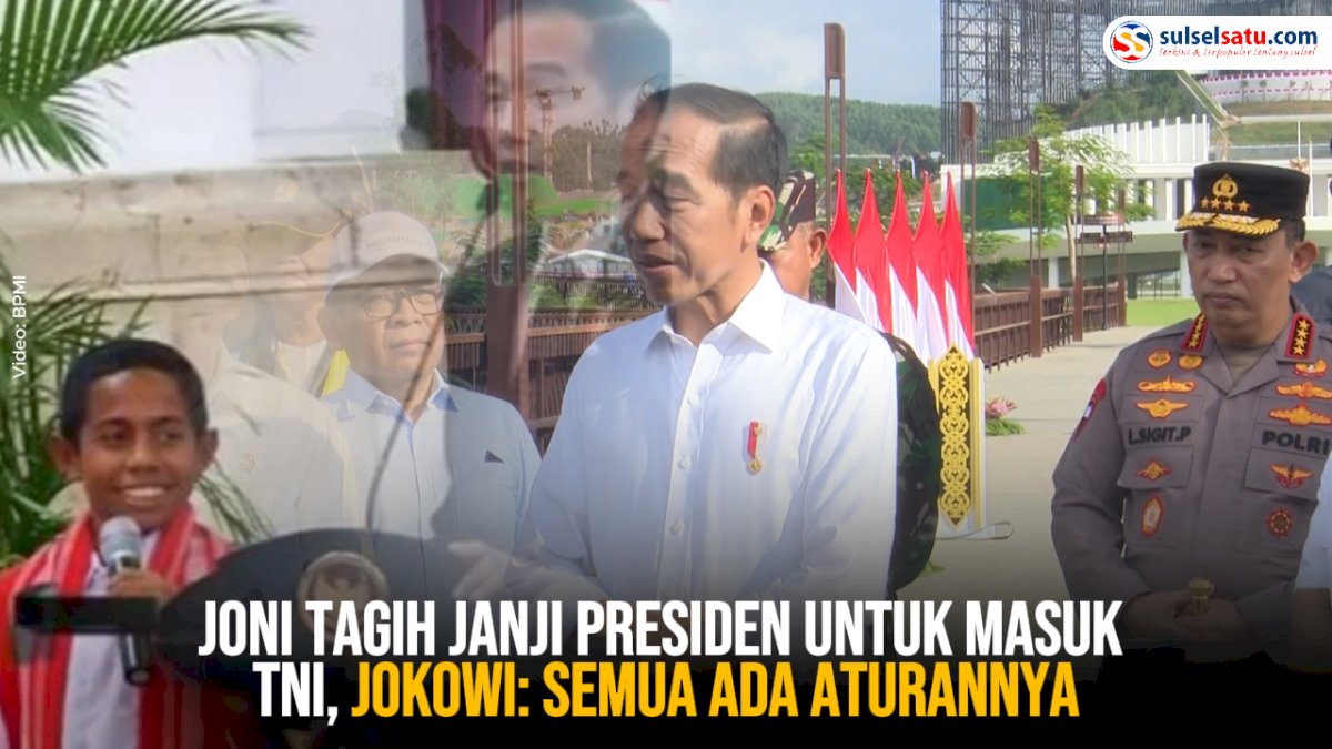 VIDEO: Joni Tagih Janji Presiden untuk Masuk TNI, Jokowi: Semua Ada Aturannya