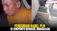 VIDEO: Pencurian Kabel PLN di Jeneponto Berhasil Digagalkan