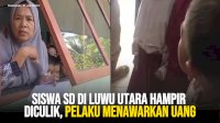 VIDEO: Siswa SD di Luwu Utara Hampir Diculik, Pelaku Menawarkan Uang