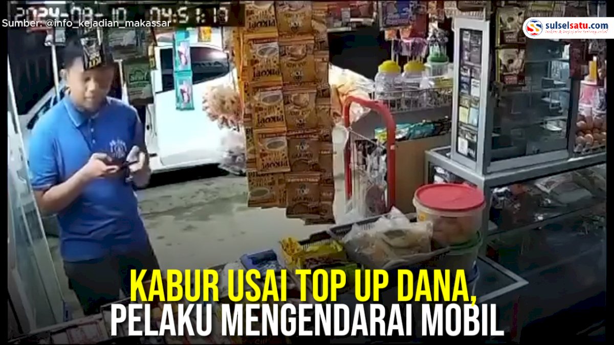 VIDEO: Kabur Usai Top Up Dana, Pelaku Mengendarai Mobil