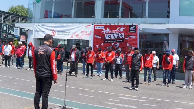 60 iker komunitas Honda PCX yang mengikuti Convoy Merdeka. Foto: Istimewa.