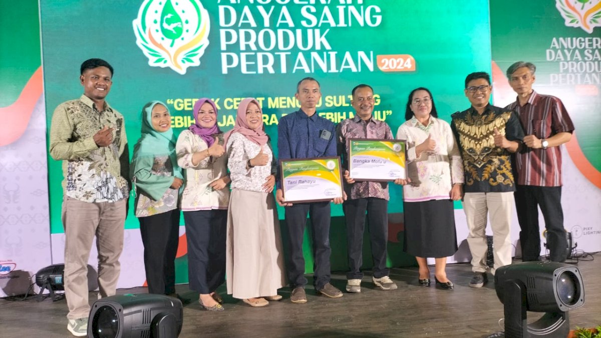 Petani Binaan PT Vale IGP Morowali Raih Penghargaan Anugerah Daya Saing Produk Pertanian