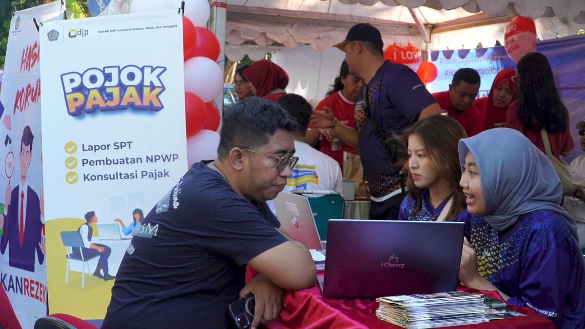 Kanwil DJP Sulselbartra Dukung Pertumbuhan Ekonomi dengan Ikut Bazaar UMKM Kemenkeu Satu Sulsel