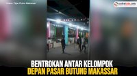 VIDEO: Bentrokan Antar Kelompok Depan Pasar Butung Makassar