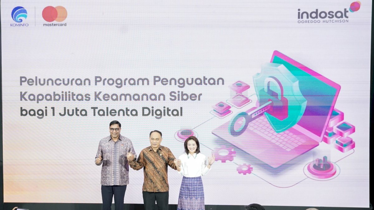 Kominfo Percayakan Indosat dan Mastercard Latih Satu Juta Talenta Keamanan Siber di Indonesia