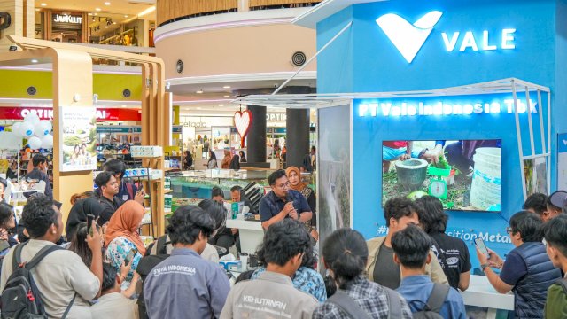 PT Vale saat ikut berpartisipasi di Indonesia Climate Change Expo &amp; Forum (ICCEF) 2024. Foto: Istimewa.