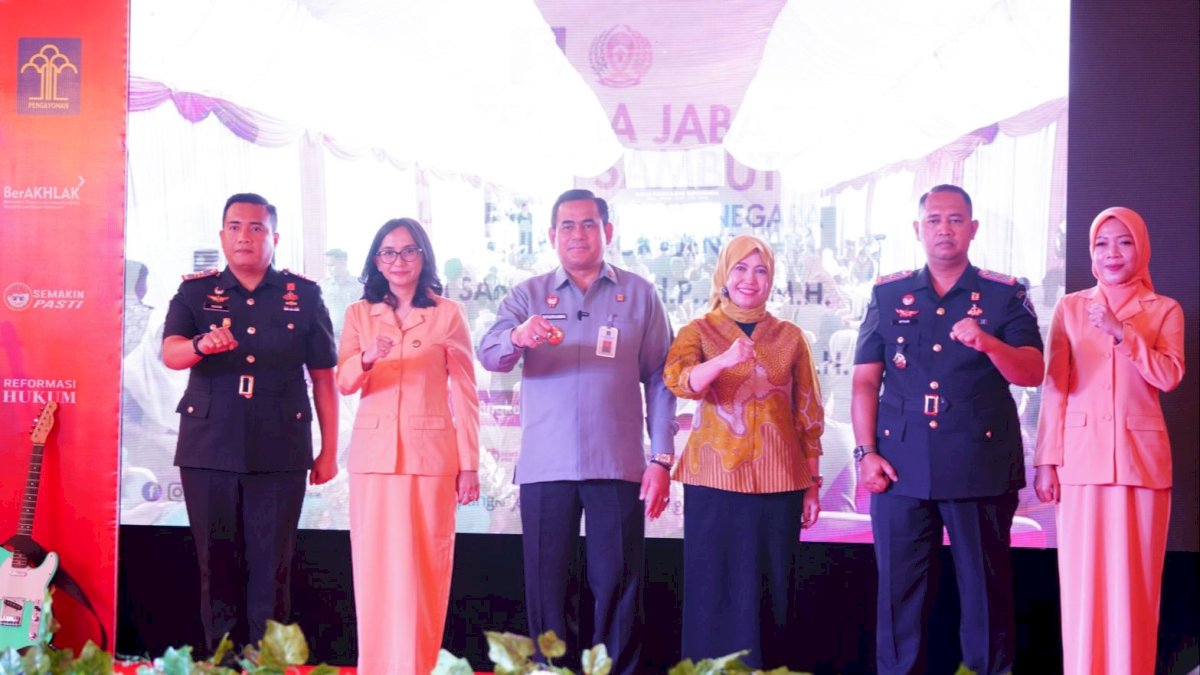 Hadiri Sertijab Karutan Pangkajene, Kakanwil Kemenkumham Sulsel Tekankan Sinergitas dan Kolaborasi