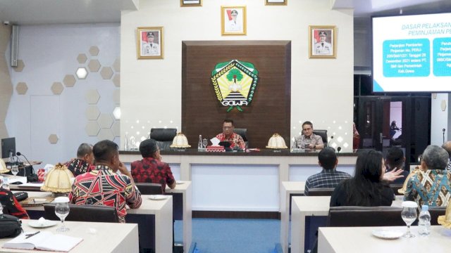 Tim Monitoring Pinjaman Daerah Pemulihan Ekonomi Nasional yang berkunjung ke Kabupaten Gowa. Foto: Istimewa.