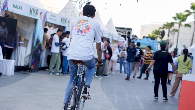 NIPAH PARK hadirkan kolaborasi tokyobike Indonesia selama Kalla Youth Fest 2024. Foto: Istimewa. 