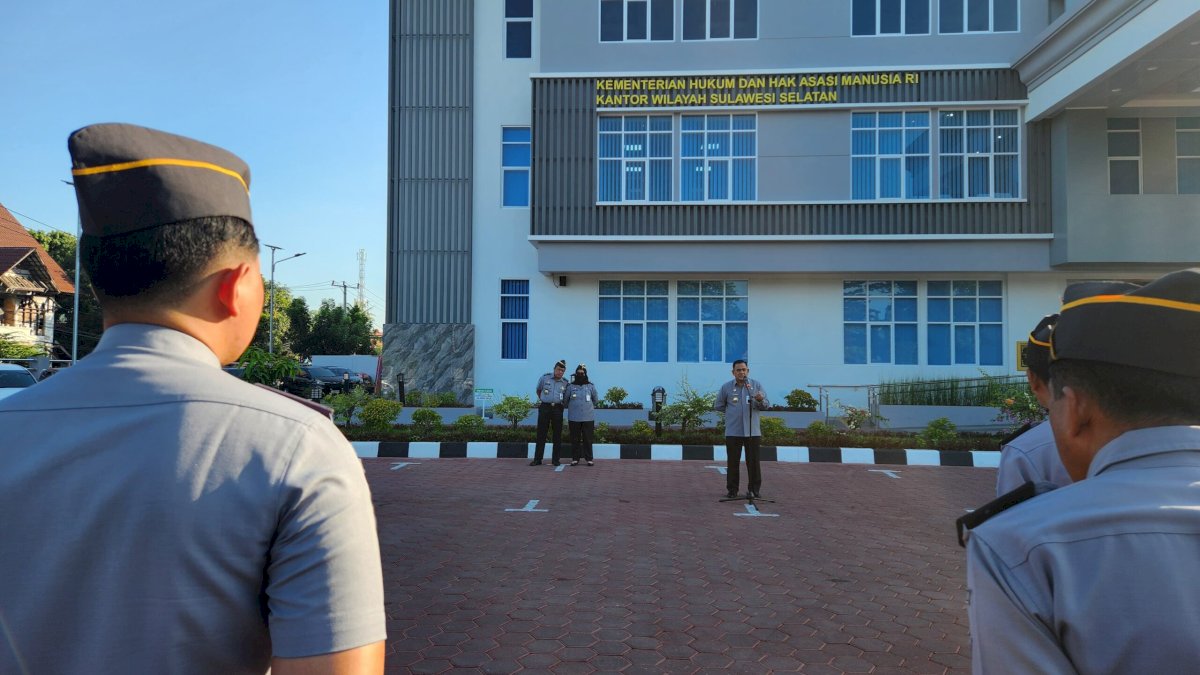 Pimpin Apel Pagi Perdana, Kakanwil Taufiqurrakhman Tekankan 3 Hal Pedoman Bekerja