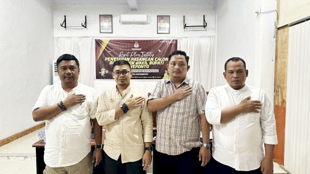 Empat Komisioner KPU Jeneponto resmi tetapkan Empat Paslon di Pilkada Jeneponto (Istimewa)