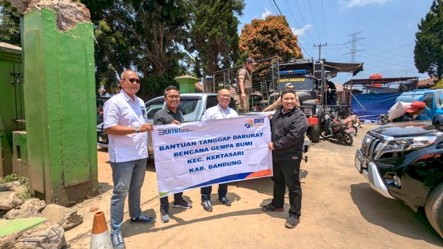 BRI Peduli tanggap bencana gempa di Garut dan Bandung. Foto: Istimewa.
