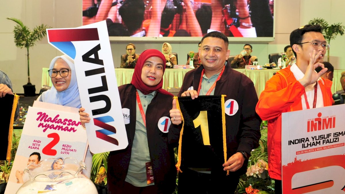 Mulia Raih Nomor 1, Appi Ajak Semua Pihak Ciptakan Pilwalkot Damai