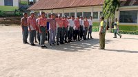 Tanamkan Disiplin Sejak Dini, TNI Latih PBB Siswa SMU Negeri 5 Jeneponto