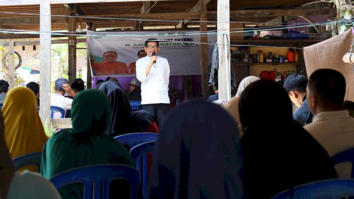 Kampanye di Enrekang, Azhar Arsyad Komitmen Sejahterakan Petani