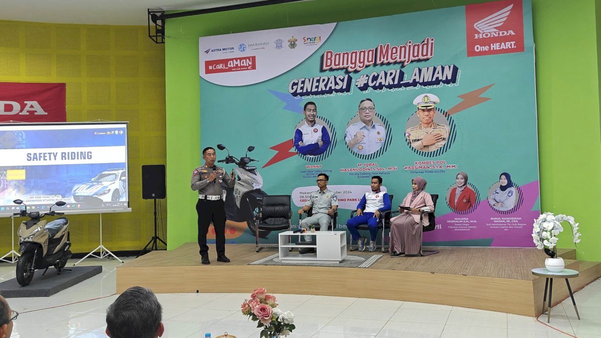 180 Mahasiswa Ikut Bangga Menjadi Generasi #Cari_Aman Bersama Asmo Sulsel