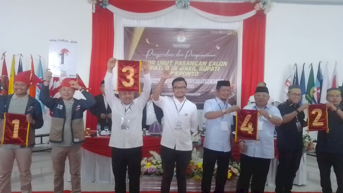 Inilah Nomor Urut ke-4 Paslon Yang Akan Bertarung di Pilkada Jeneponto 2024