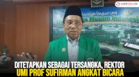 VIDEO: Ditetapkan Sebagai Tersangka, Rektor UMI Prof Sufirman Angkat Bicara
