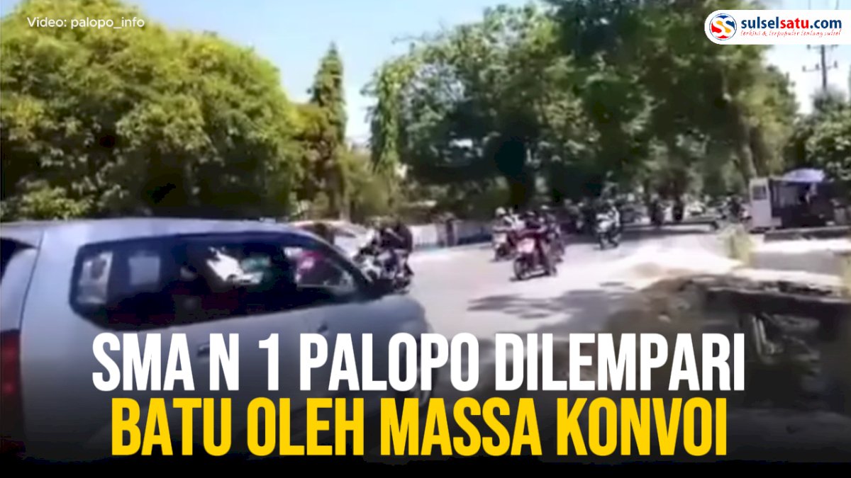 VIDEO: SMA N 1 Palopo Dilempari Batu oleh Massa Konvoi