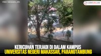 VIDEO: Kericuhan di Kampus UNM Parangtambung, Fakultas Bahasa dan Sastra Diserang