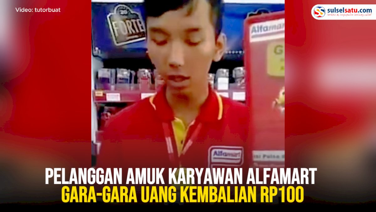 VIDEO: Pelanggan Amuk Karyawan Alfamart Gara-gara Uang Kembalian Rp100
