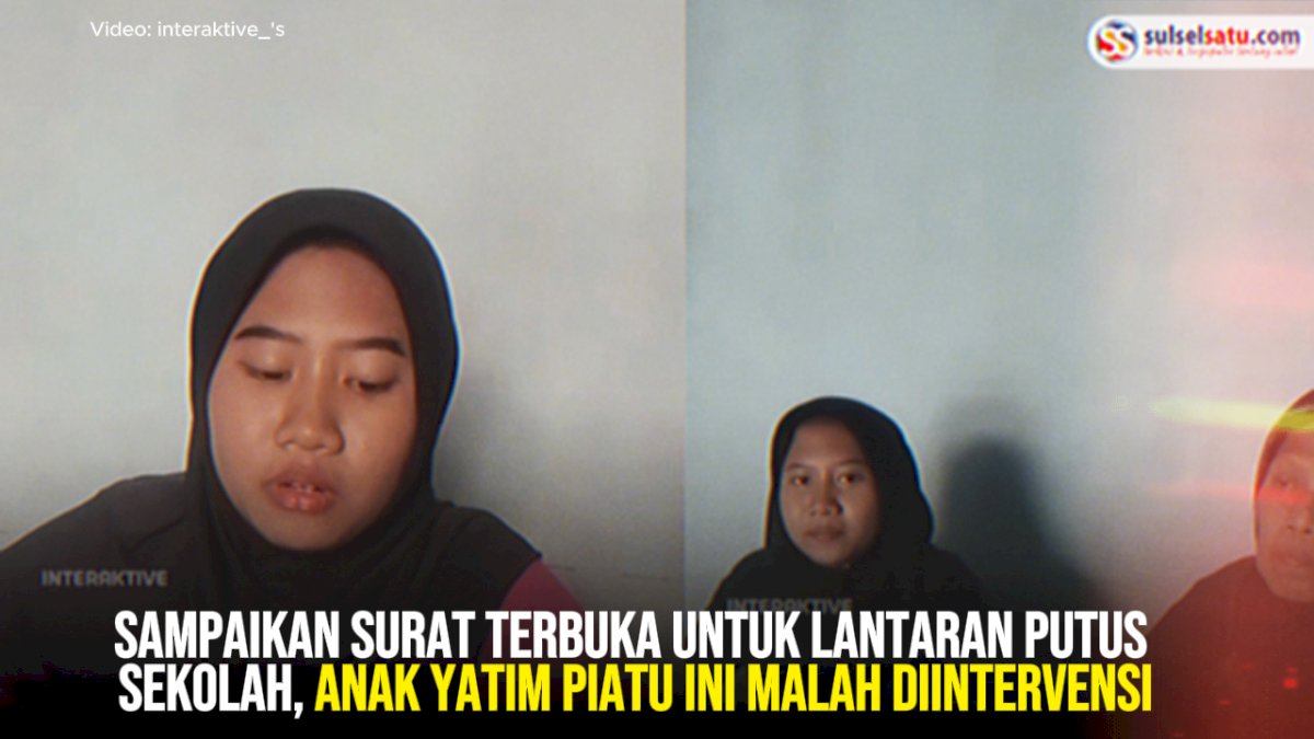 VIDEO: Sampaikan Surat Terbuka untuk Lantaran Putus Sekolah, Anak Yatim Piatu Ini Malah Diintervensi