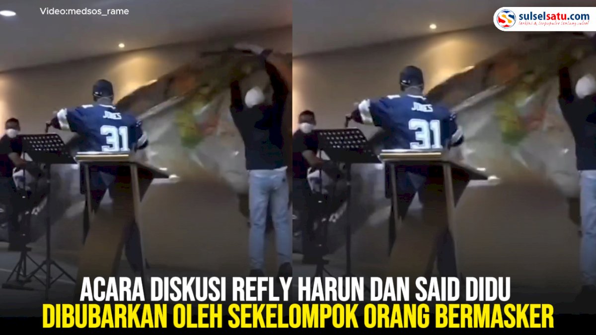 VIDEO: Acara Diskusi Refly Harun dan Said Didu Dibubarkan oleh Sekelompok Orang Bermasker