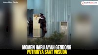 VIDEO: Momen Haru Ayah Gendong Putrinya saat Wisuda
