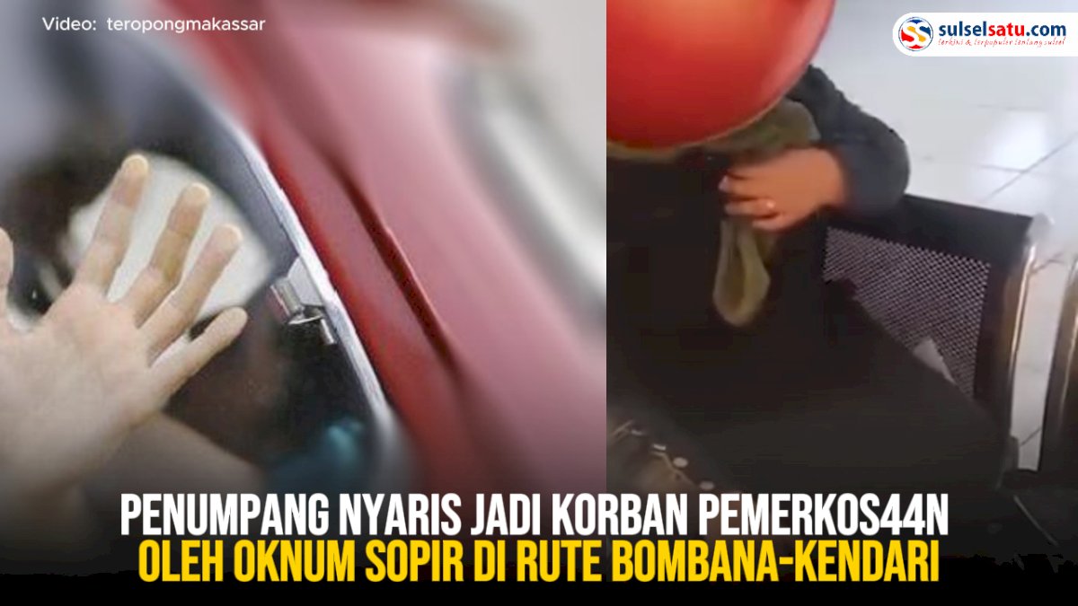 VIDEO: Penumpang Nyaris Jadi Korban Pemerkosaan oleh Oknum Sopir di Rute Bombana-Kendari