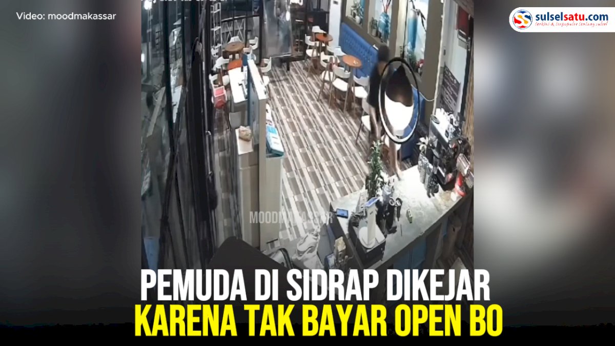 VIDEO: Pemuda di Sidrap Dikejar karena Tak Bayar Open BO