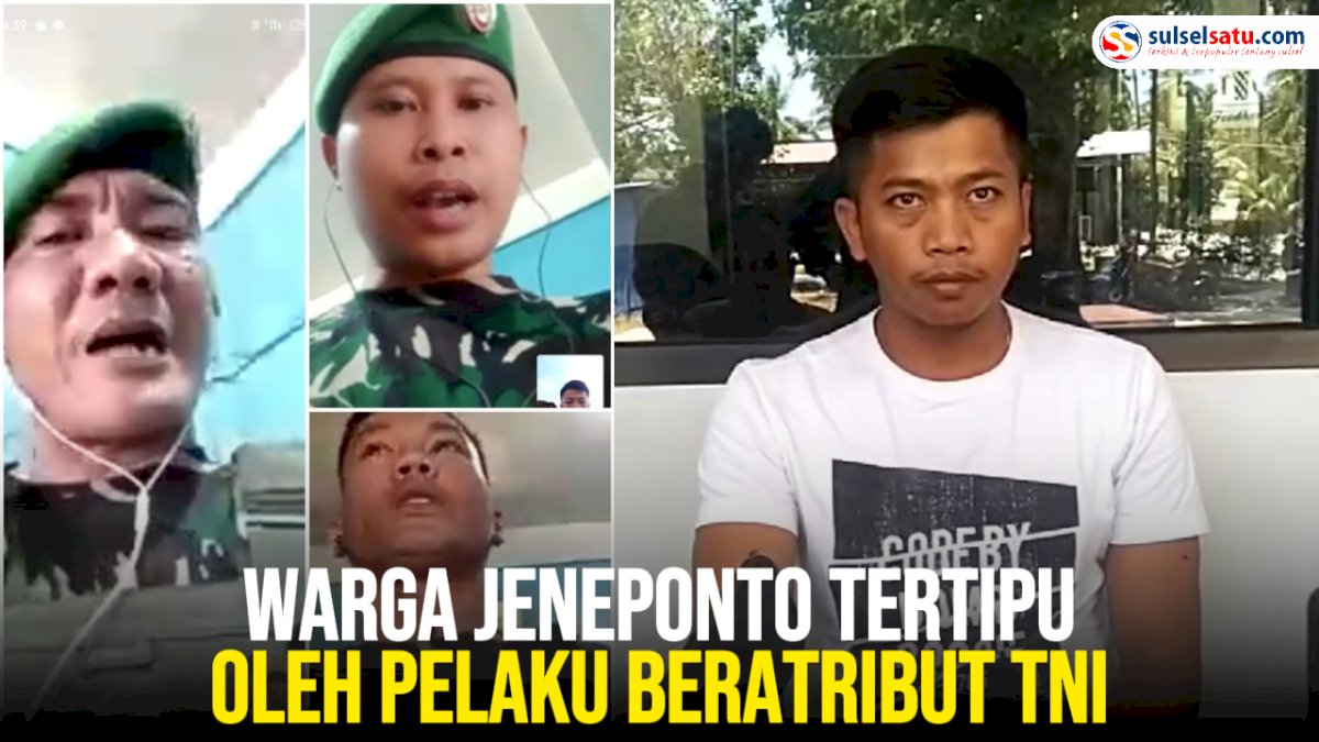 Beli Motor Lewat Marketplace Facebook, Warga Jeneponto Tertipu oleh Pelaku Beratribut TNI