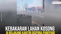 VIDEO: Kebakaran Lahan Kosong di Belakang Kantor Dispora Parepare