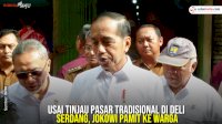 VIDEO: Usai Tinjau Pasar Tradisional di Deli Serdang, Jokowi Pamit ke Warga