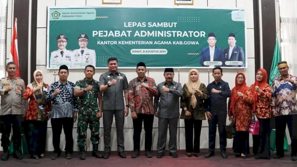 Bupati Adnan Sebut Sinergitas Pemkab dengan Kemenag Terus Terjalin, Hadiri Lepas Sambut Kepala Kemenag Gowa