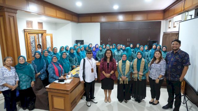 TP PKK Kabupaen Gowa studi tiru ke TP PKK Denpasar. Foto: Istimewa. 