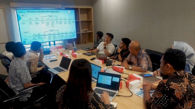 Kick off meeting pembangunan Pembangkit Listrik Tenaga Minihidro (PLTM) Batunobotak. Foto: Istimewa. 