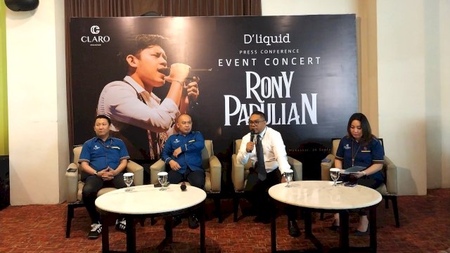 Press conference Roni Parulian di Claro Makassar. Foto: Istimewa.
