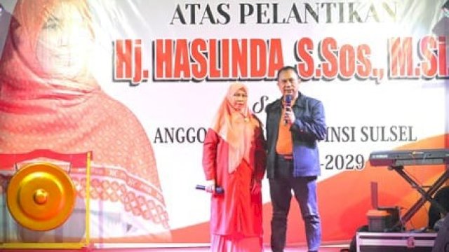 Acara syukuran Anggota DPRD Sulsel Hj Haslinda. Foto: Istimewa. 