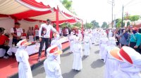 Wabup Gowa Lepas 86 Sekolah Peserta Gerak Jalan Pelajar Sambut HUT ke-79 RI