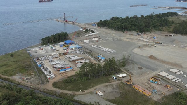 Progres pembangunan PT Vale IGP Morowali sudah 53 persen. Foto: Istimewa.