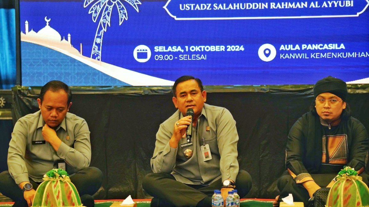 Gelar Maulid Nabi Muhammad SAW, Kakanwil Kemenkumham Sulsel Ajak Seluruh Pegawai Jalani Hidup 3M