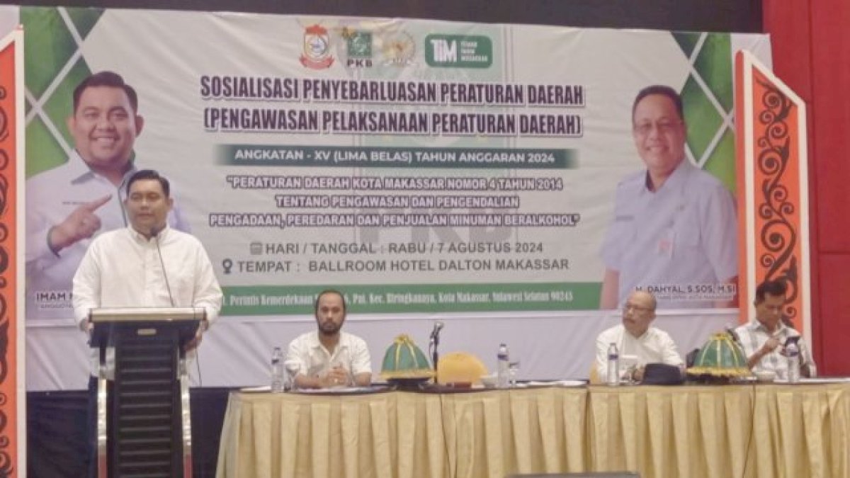Imam Musakkar Tegaskan Penjualan Minuman Beralkohol di Makassar Harus Dibatasi