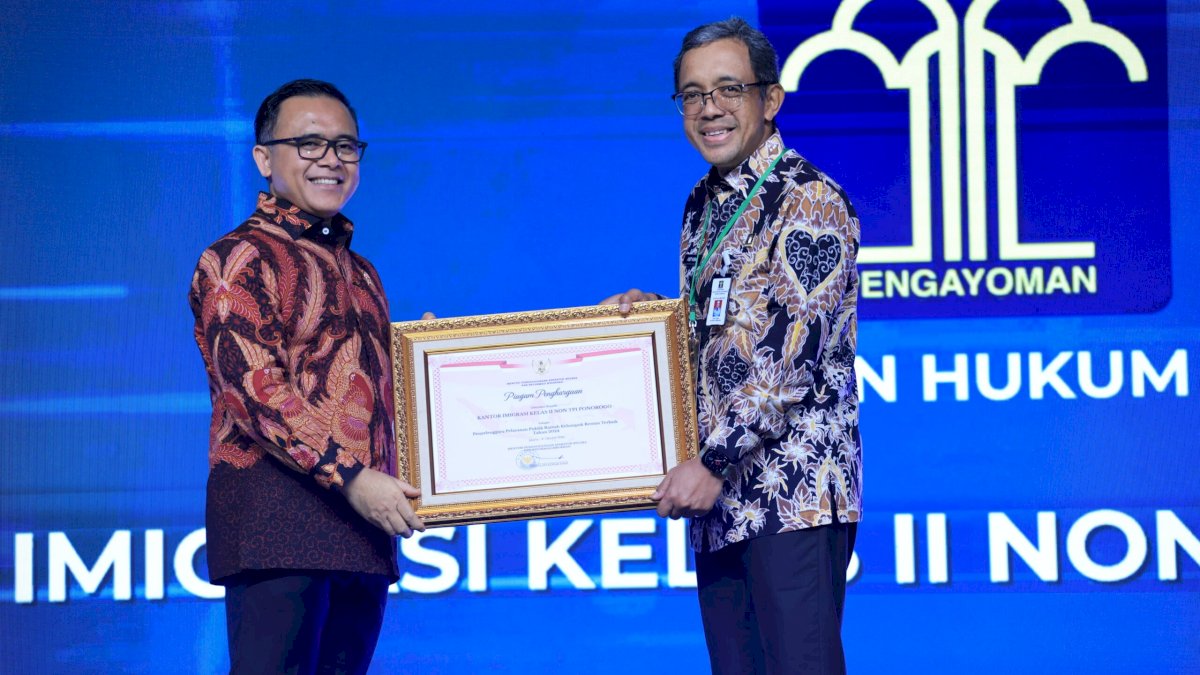 Kemenkumham Raih Dua Penghargaan Pelayanan Publik dari Kementerian PANRB 